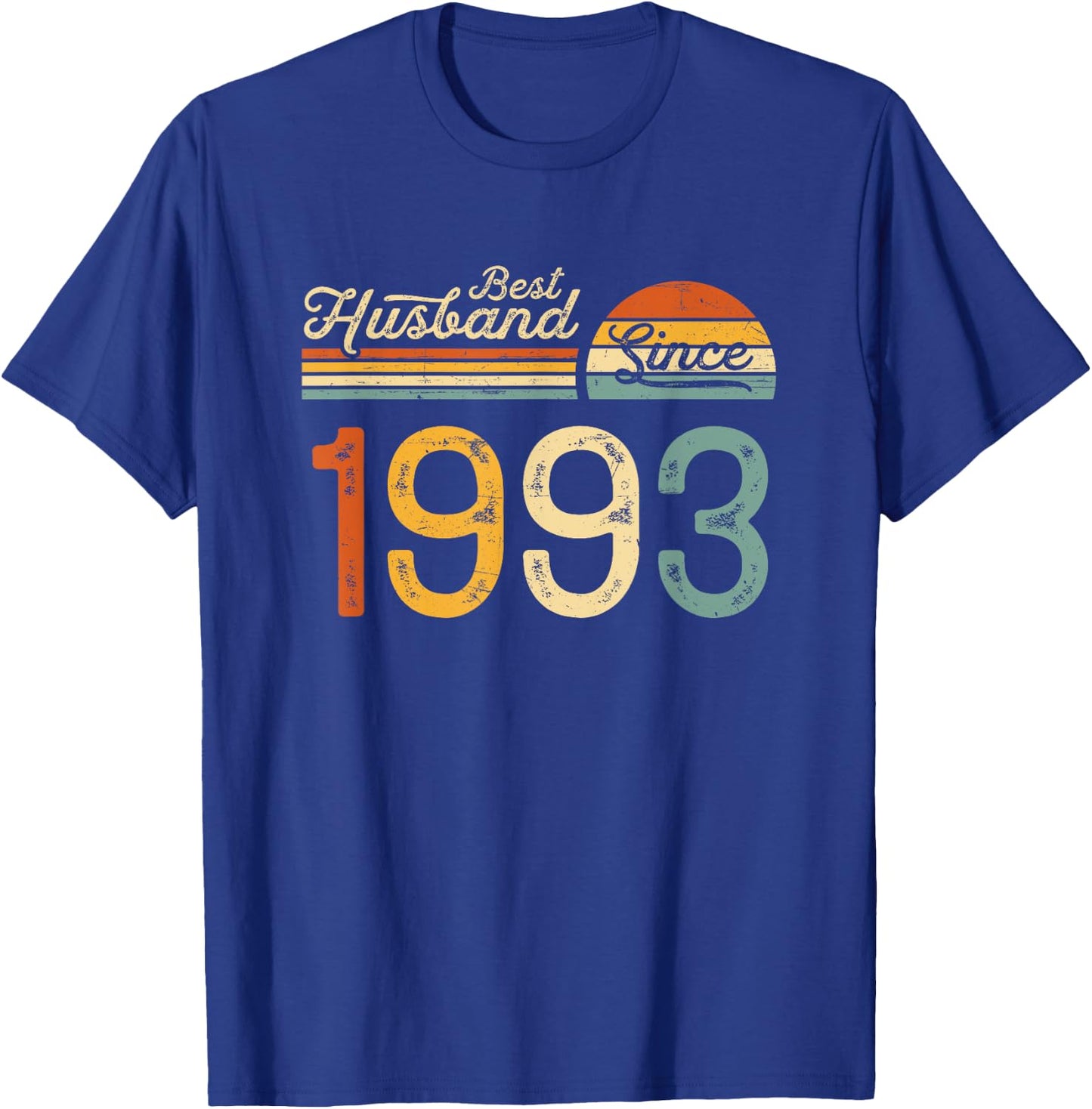 32nd wedding anniversary 32 years - Best Husband Since 1993 T-Shirt - T-Shirt | Royal