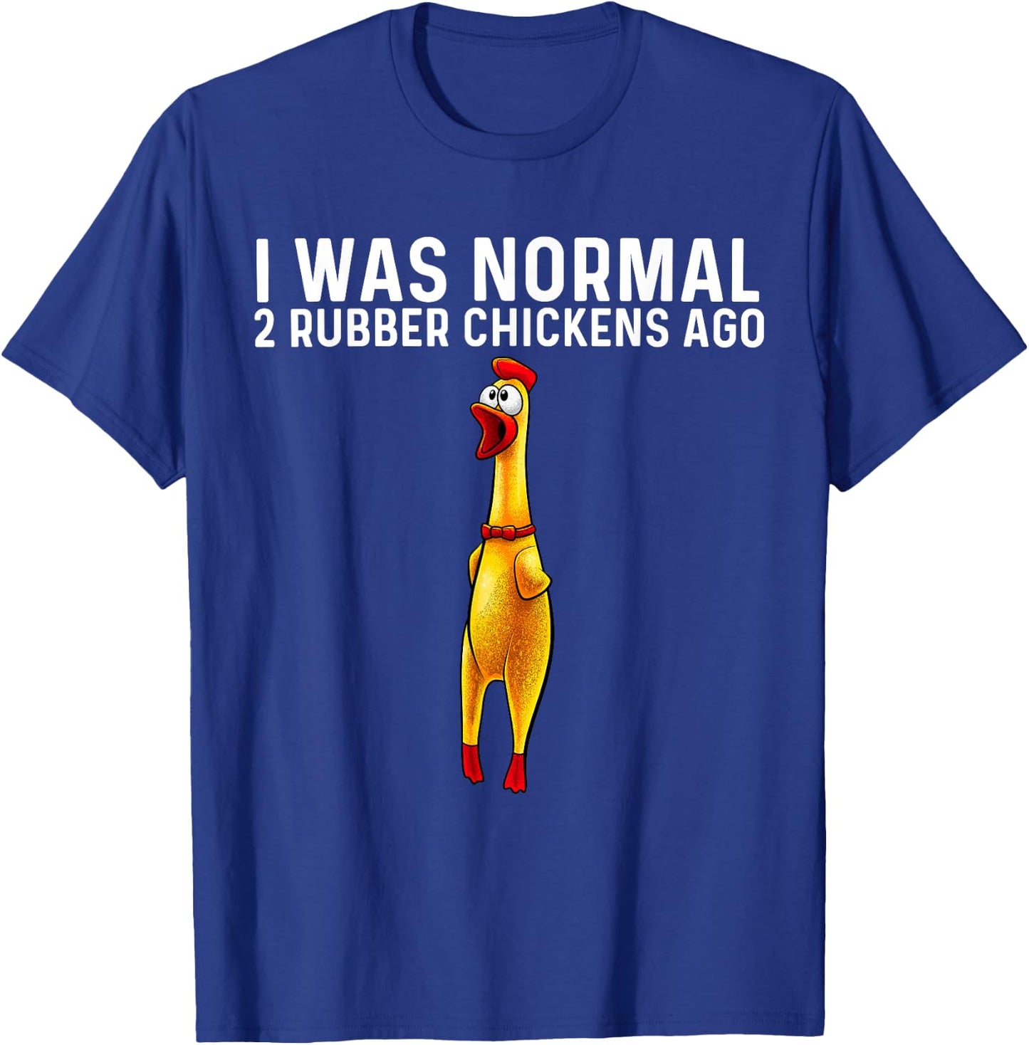 Funny Rubber Chicken Design Women Chicken Toy Lovers T-Shirt - T-Shirt | Royal