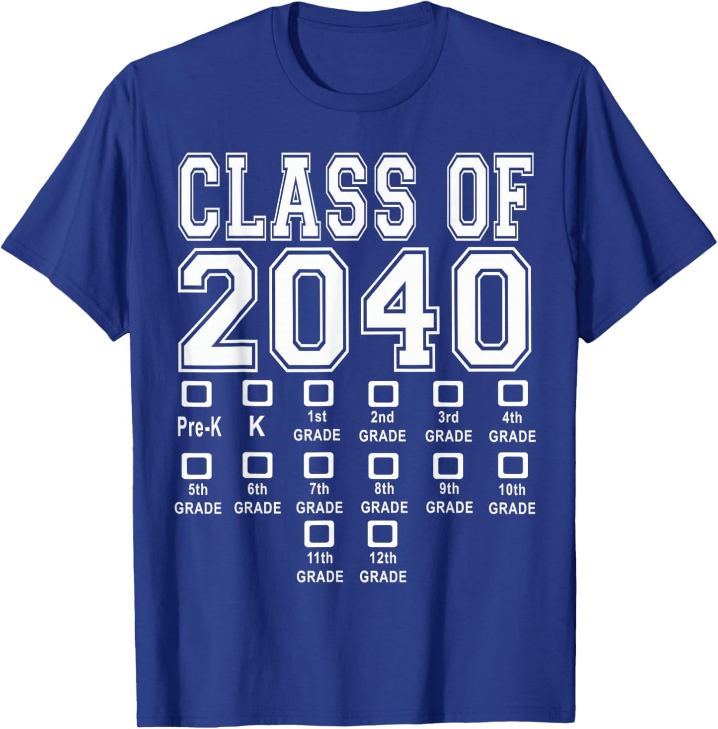 Class of 2040 T-Shirt - T-Shirt | Royal