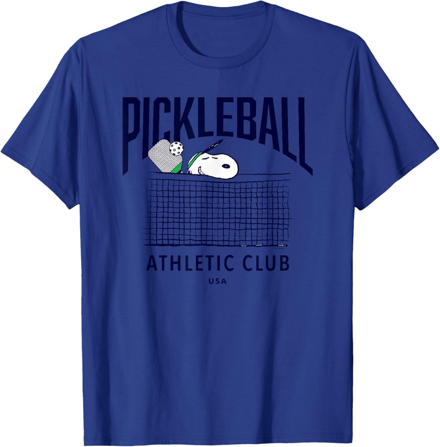 Peanuts - Snoopy Pickleball Athletic Club USA T-Shirt - T-Shirt | Royal