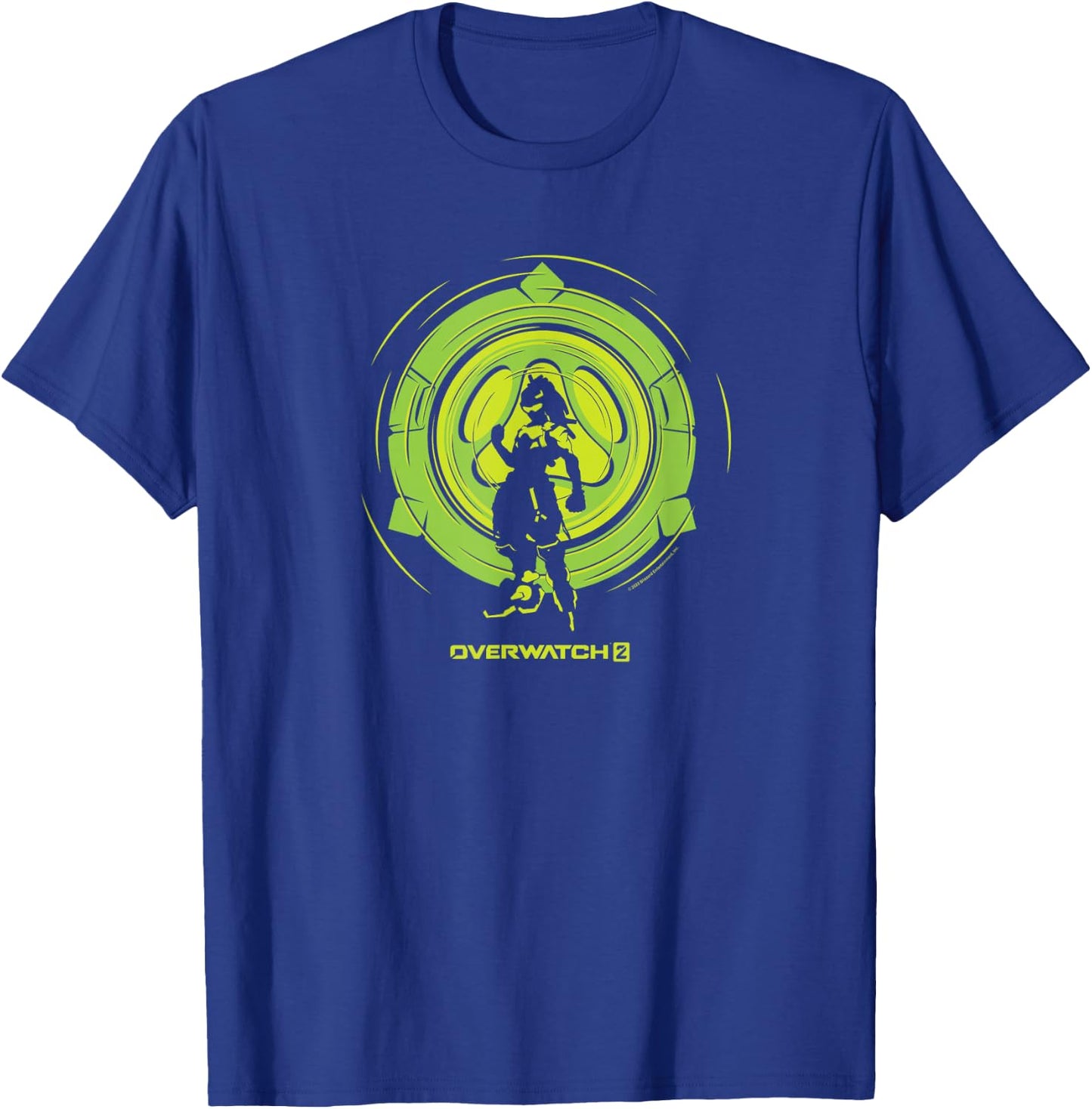 Overwatch 2 Lúcio Center Green Bullseye Logo T-Shirt - T-Shirt | Royal