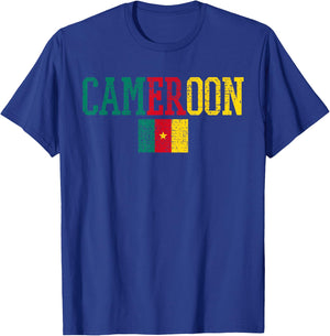 Cameroon Central Africa Flag Cameroonian T-Shirt - T-Shirt | Royal