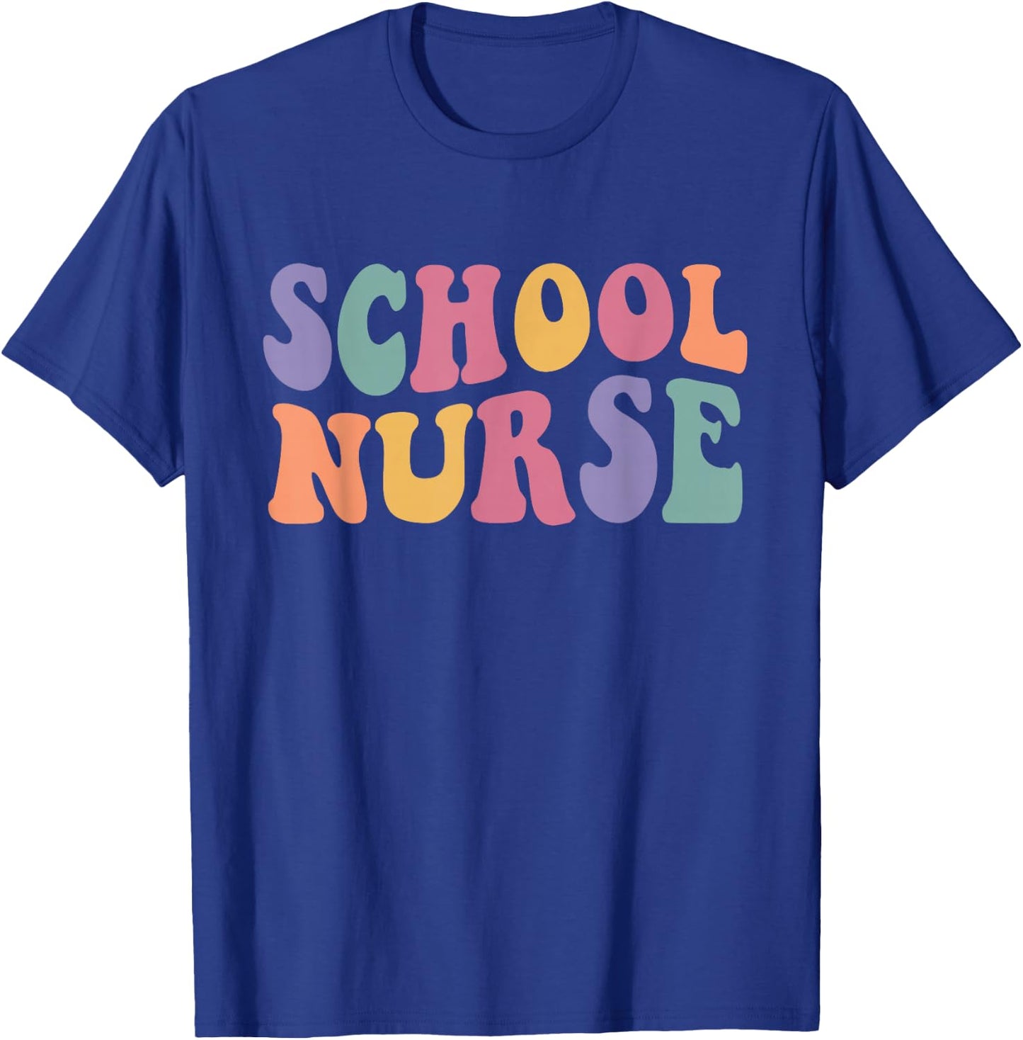 School Nurse Groovy Nursing Student Back to School Women T-Shirt - T-Shirt | Royal