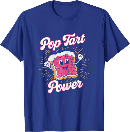 Pop Tart Power! Funny Gym Exercise Poptart Kawaii T-Shirt - T-Shirt | Royal