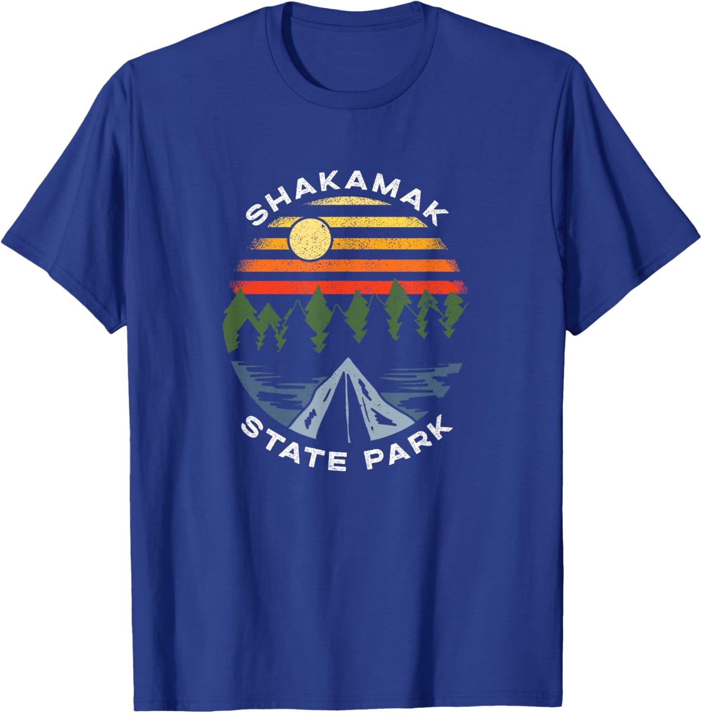 Shakamak State Park Indiana Forest Camping Vacation T-Shirt - T-Shirt | Royal