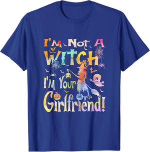 I'm Not A Witch I'm Your Girlfriend! Halloween T-Shirt - T-Shirt | Royal