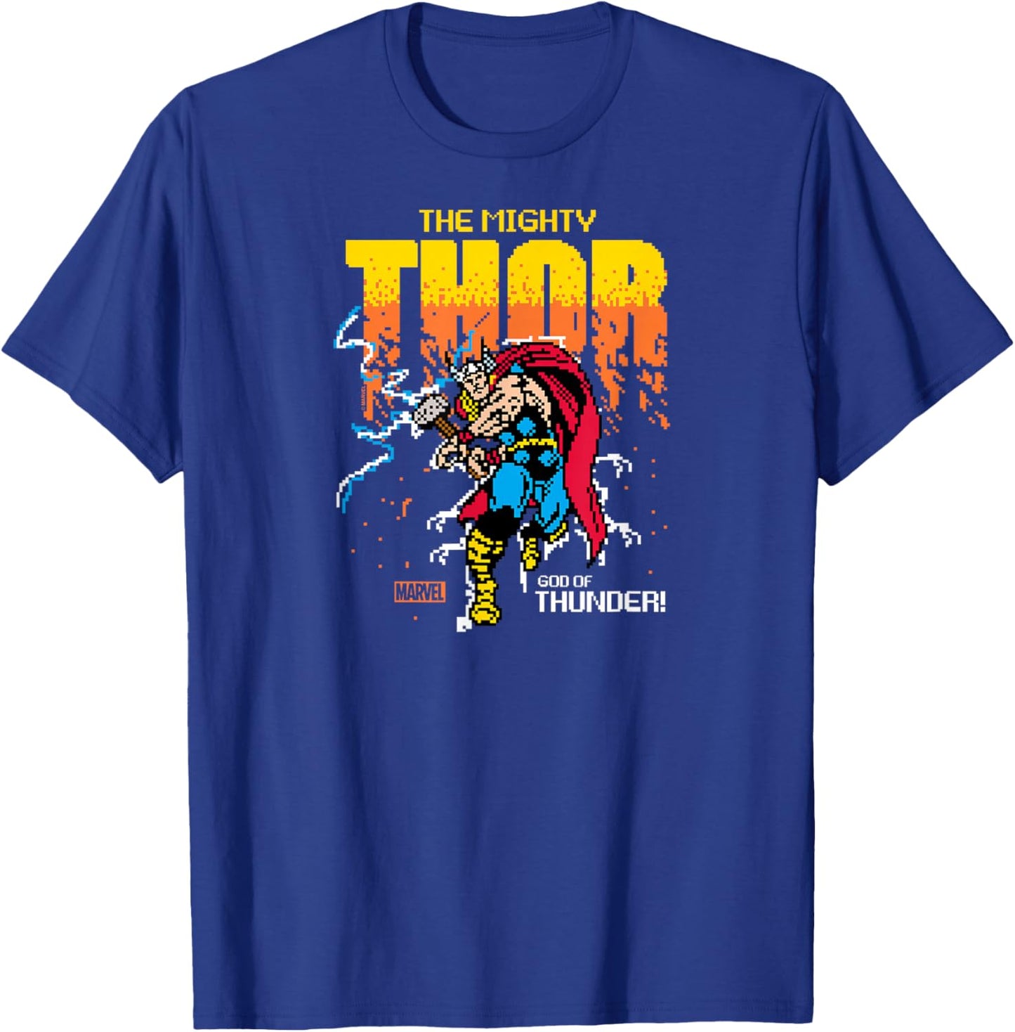 Thor - 8-Bit T-Shirt - T-Shirt | Royal