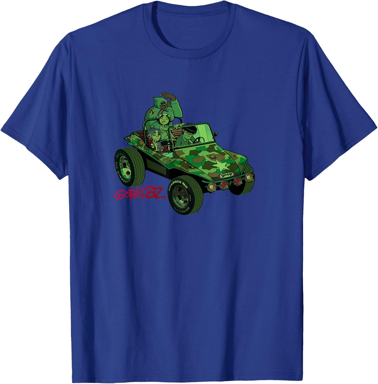 Gorillaz Geep Logo Reverse T-Shirt - T-Shirt | Royal