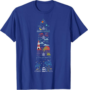 Lighthouse Graphic Gifts Men Kids T-Shirt - T-Shirt | Royal