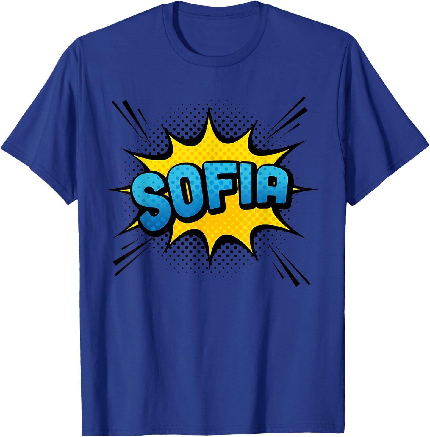 SOFIA - Girls Name Superhero Lover Style T-Shirt - T-Shirt | Royal