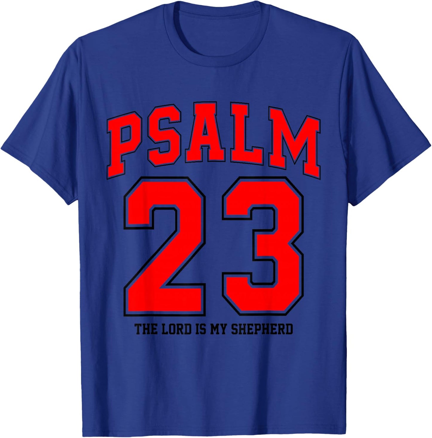 Psalm Groovy 23 Christian Game Day Season T-Shirt - T-Shirt | Royal