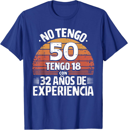 50th Birthday gift in Spanish Regalo cumpleanos 50 Men Women T-Shirt - T-Shirt | Royal