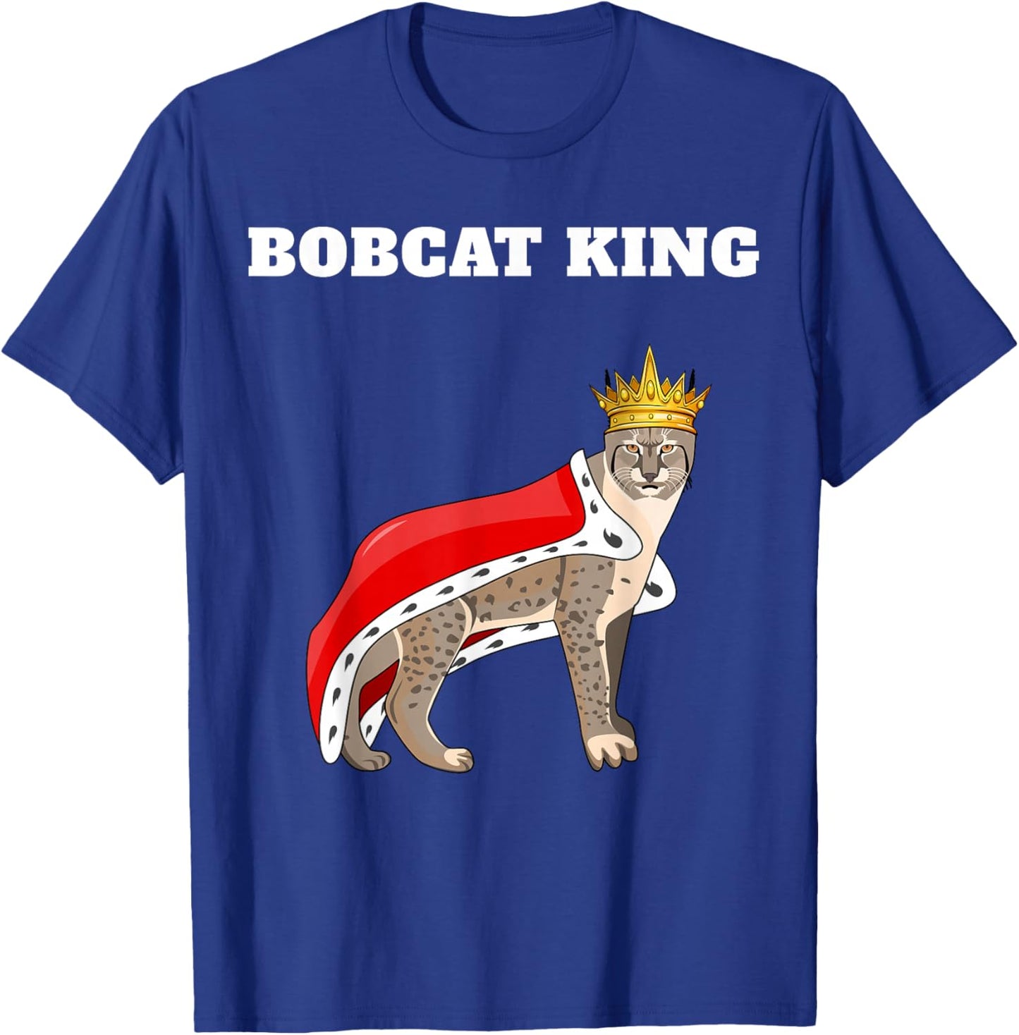 Bobcat King | Bobcat Design | Boys Bobcat T-Shirt - T-Shirt | Royal