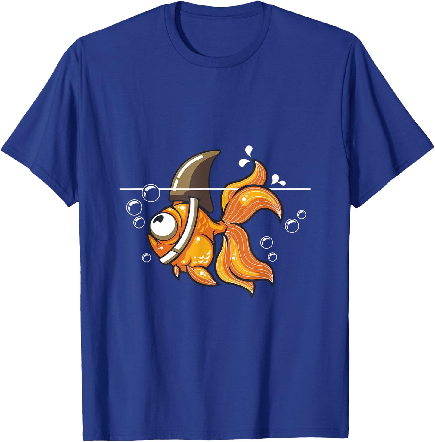 Goldfish Shark Graphic Fish Water Fisherman Gift T-Shirt - T-Shirt | Royal