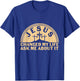 Retro Jesus Changed My Life Ask Me About It Christian Faith T-Shirt - T-Shirt | Royal