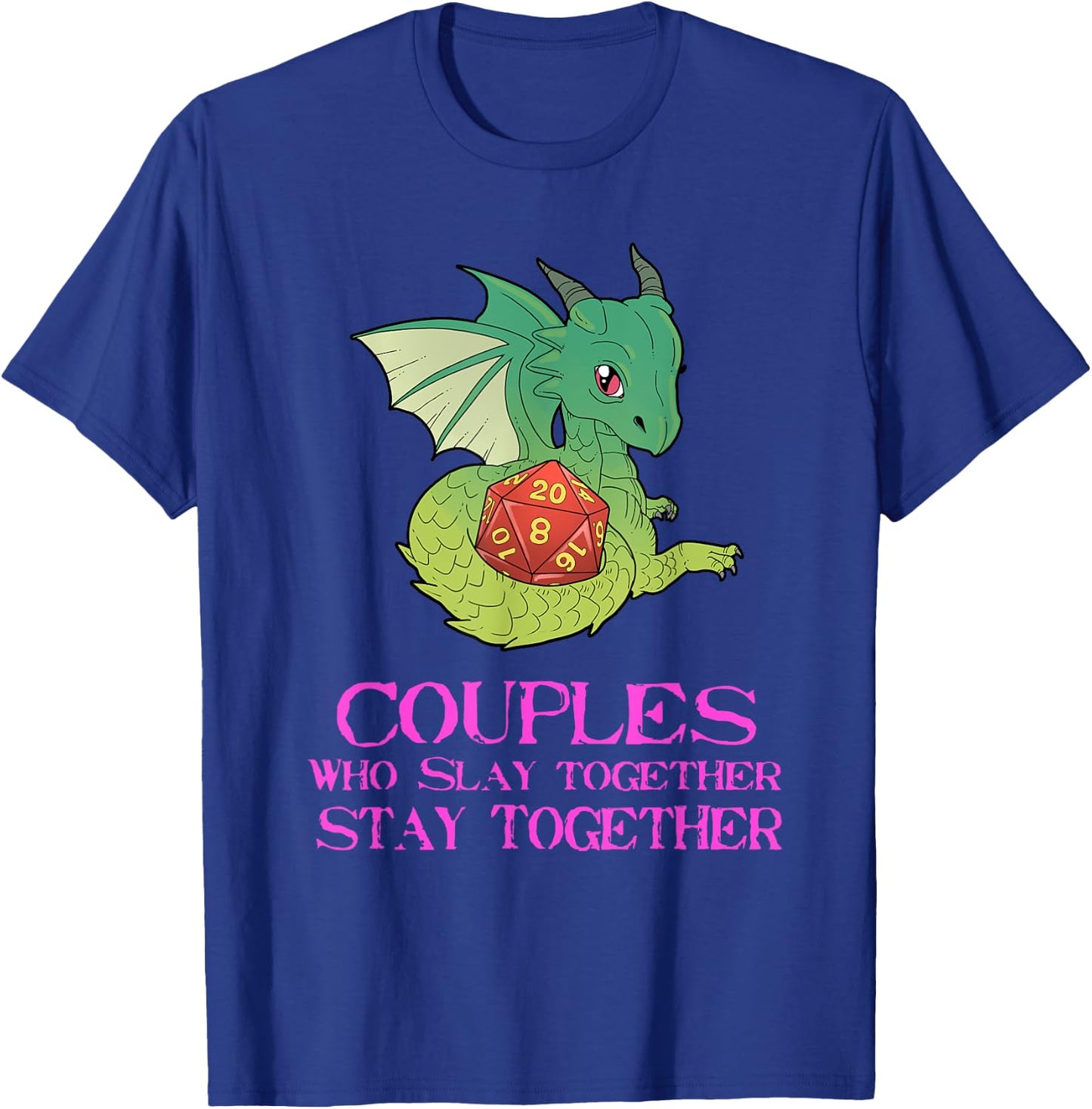 Funny Couples Tabletop Gaming Design T-Shirt - T-Shirt | Royal