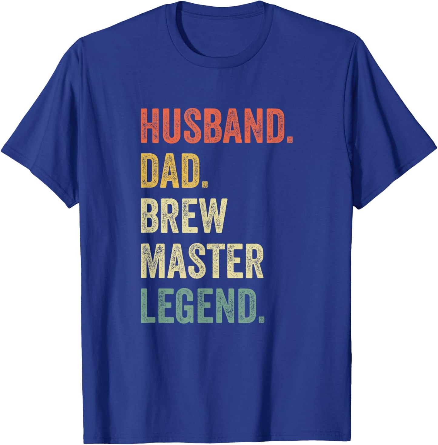 Funny Brew T Shirt Vintage Beer Gifts Dad Retro Brew Master T-Shirt - T-Shirt | Royal