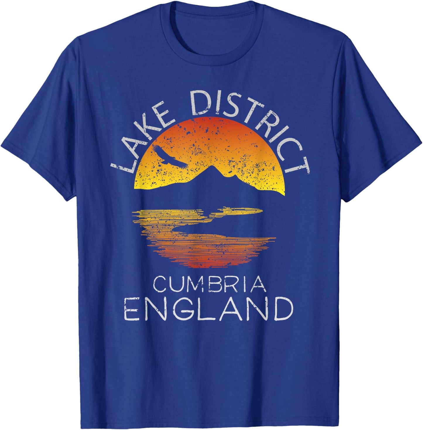 Lake District Shirt Cumbria England Hiking Walks Gift T-Shirt - T-Shirt | Royal