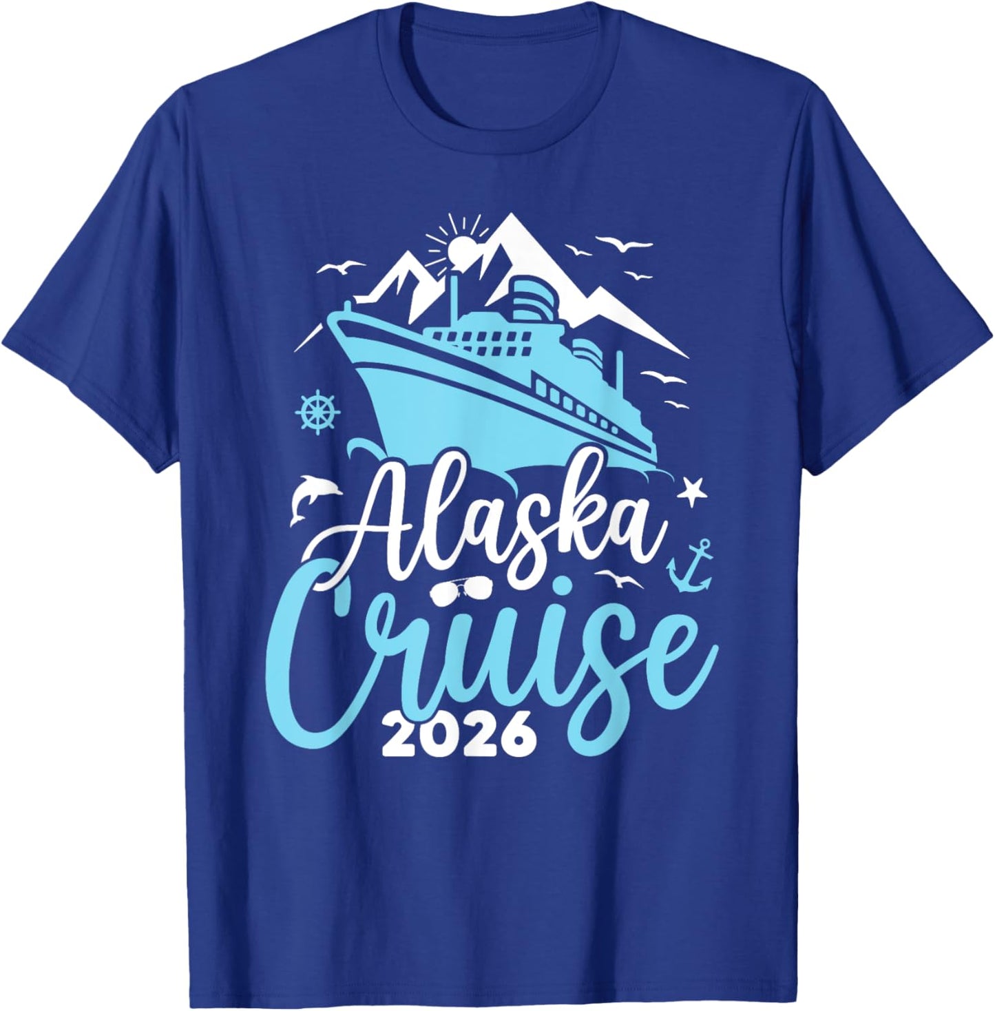 Alaska Cruise 2026 Family Summer Vacation Travel Matching T-Shirt - T-Shirt | Royal