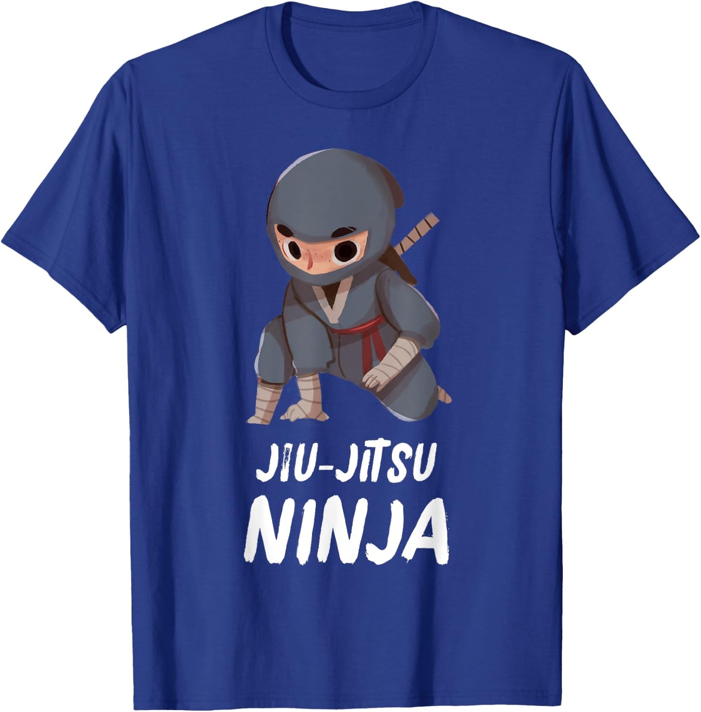 Jiu-Jitsu Ninja Boy Funny Martial Arts Sports T-Shirt - T-Shirt | Royal