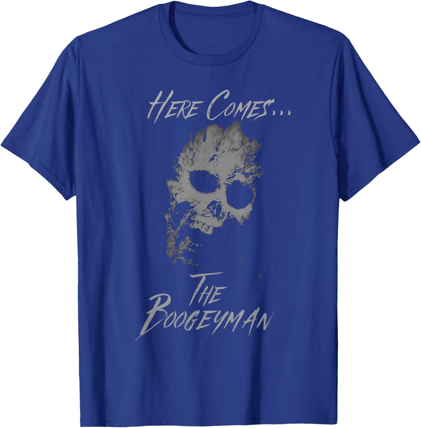 Vintage Scary Halloween Ghost Skull Boogeyman Costume T-Shirt - T-Shirt | Royal