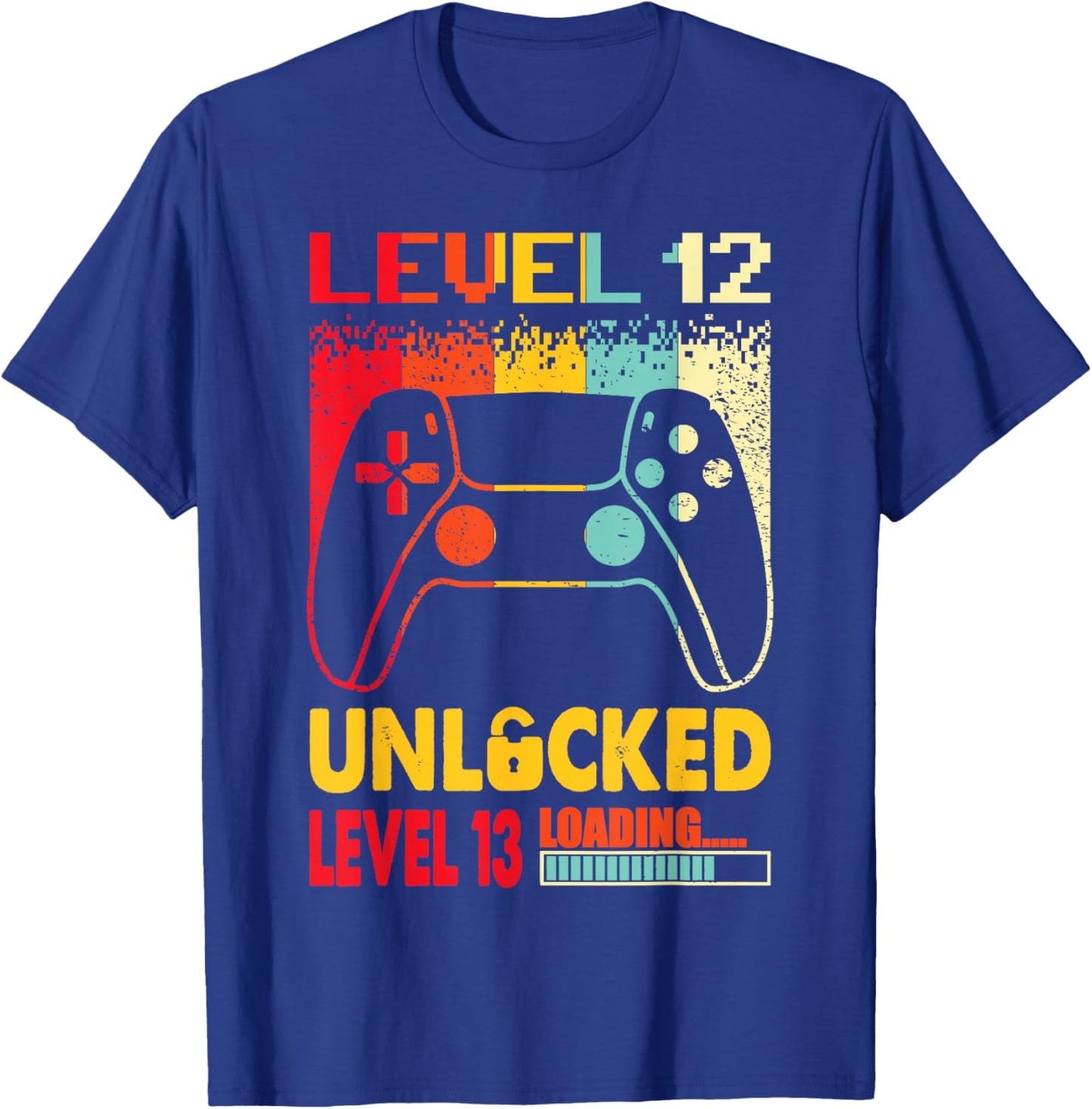 Level 12 Unlocked Level 13 Loading 12 Years Old 12 Birthday T-Shirt - T-Shirt | Royal