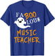 Faboolous Music Teacher Ghost Halloween Funny T-Shirt - T-Shirt | Royal