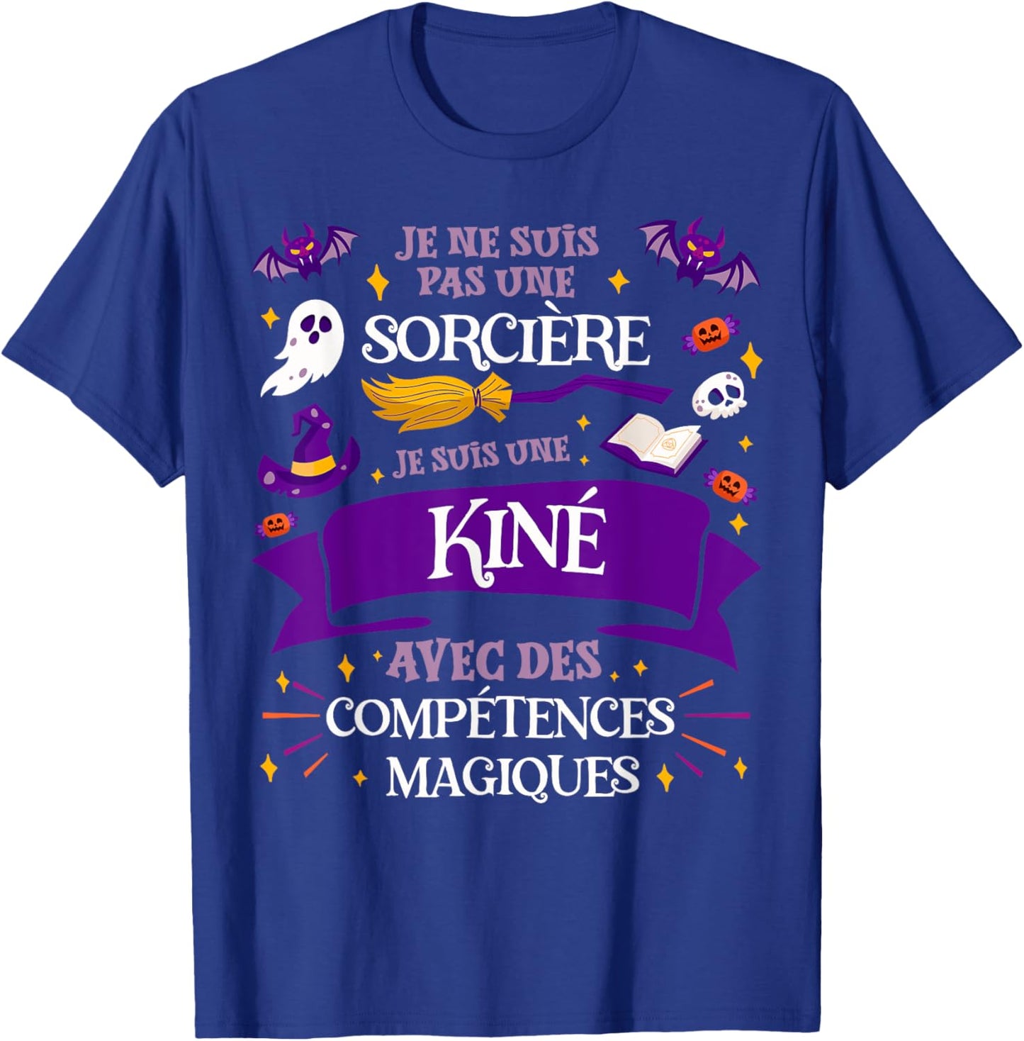 Pas Une Sorcière Je Suis Une Kiné Women's Gift Thank You , Black, S T-Shirt - T-Shirt | Royal