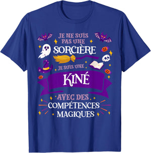 Pas Une Sorcière Je Suis Une Kiné Women's Gift Thank You , Black, S T-Shirt - T-Shirt | Royal