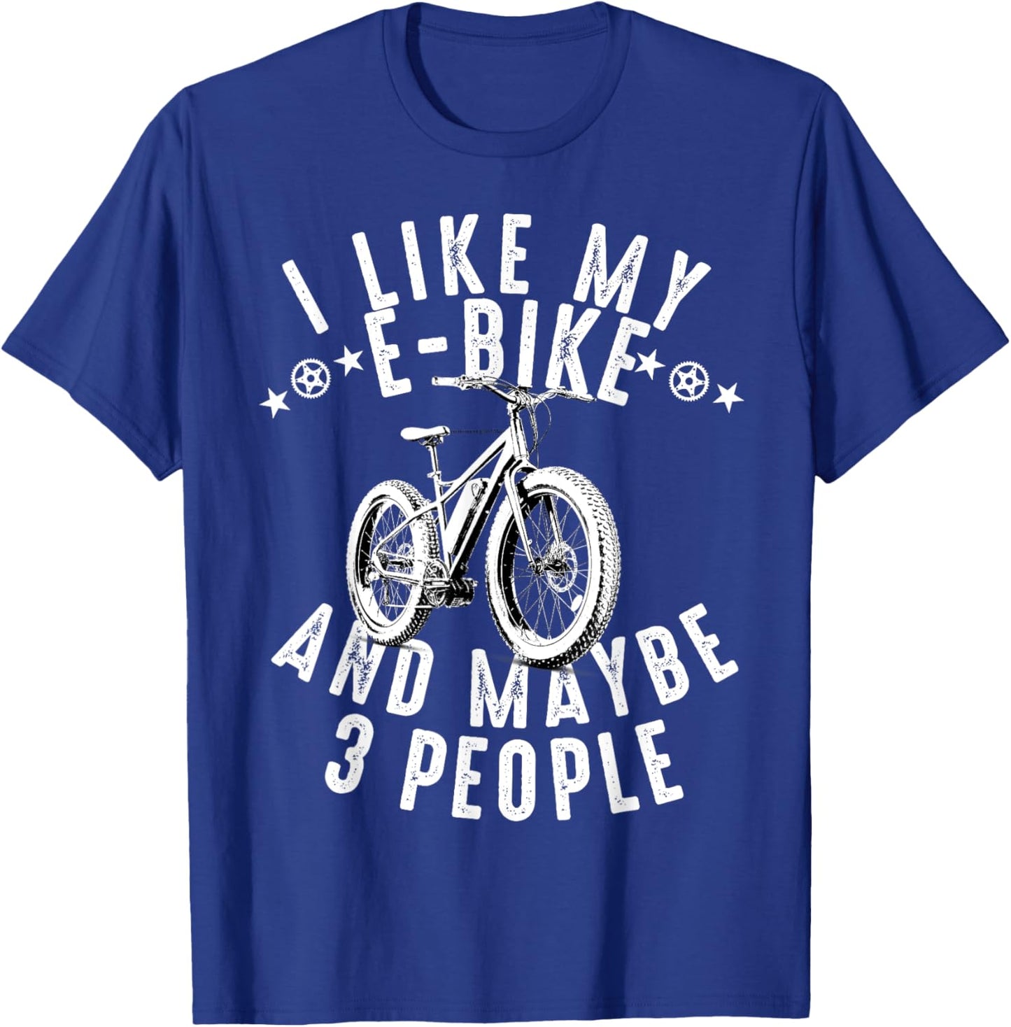 E-Bike Electric Bike Women E Bicycle Lover Funny T-Shirt - T-Shirt | Royal