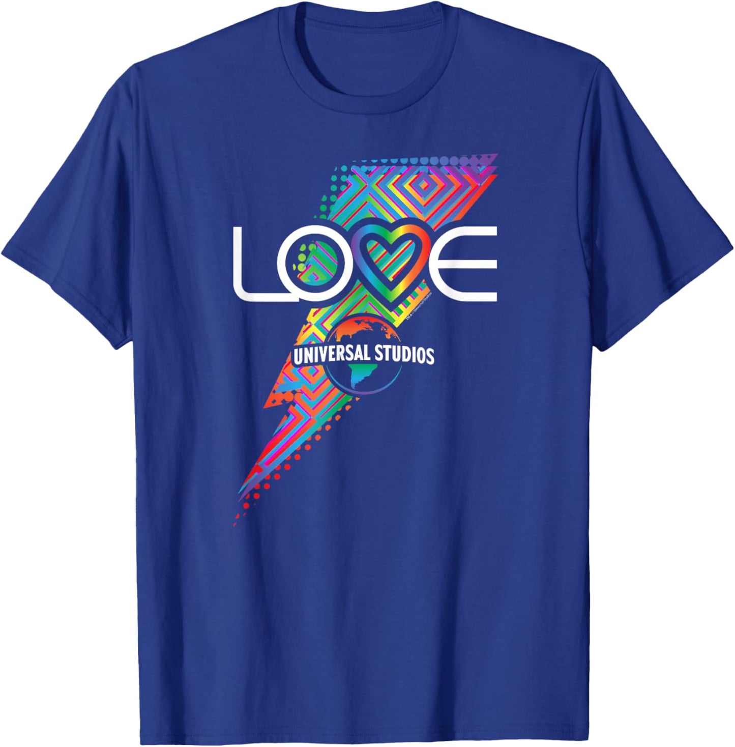 Universal Parks Love Universal Rainbow Bolt T-Shirt - T-Shirt | Royal