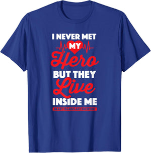 Gift Organ Recipient - Heart Transplant Survivor T-Shirt - T-Shirt | Royal