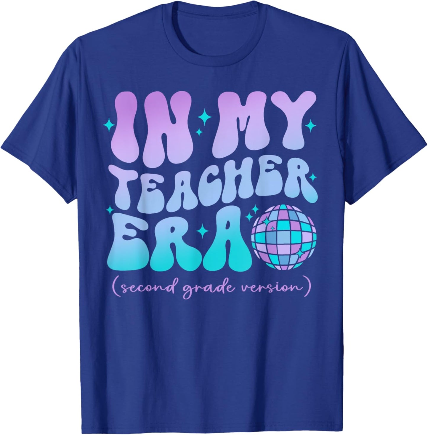 In My Teacher Era Back To School 2nd Grade Version T-Shirt - T-Shirt | Royal