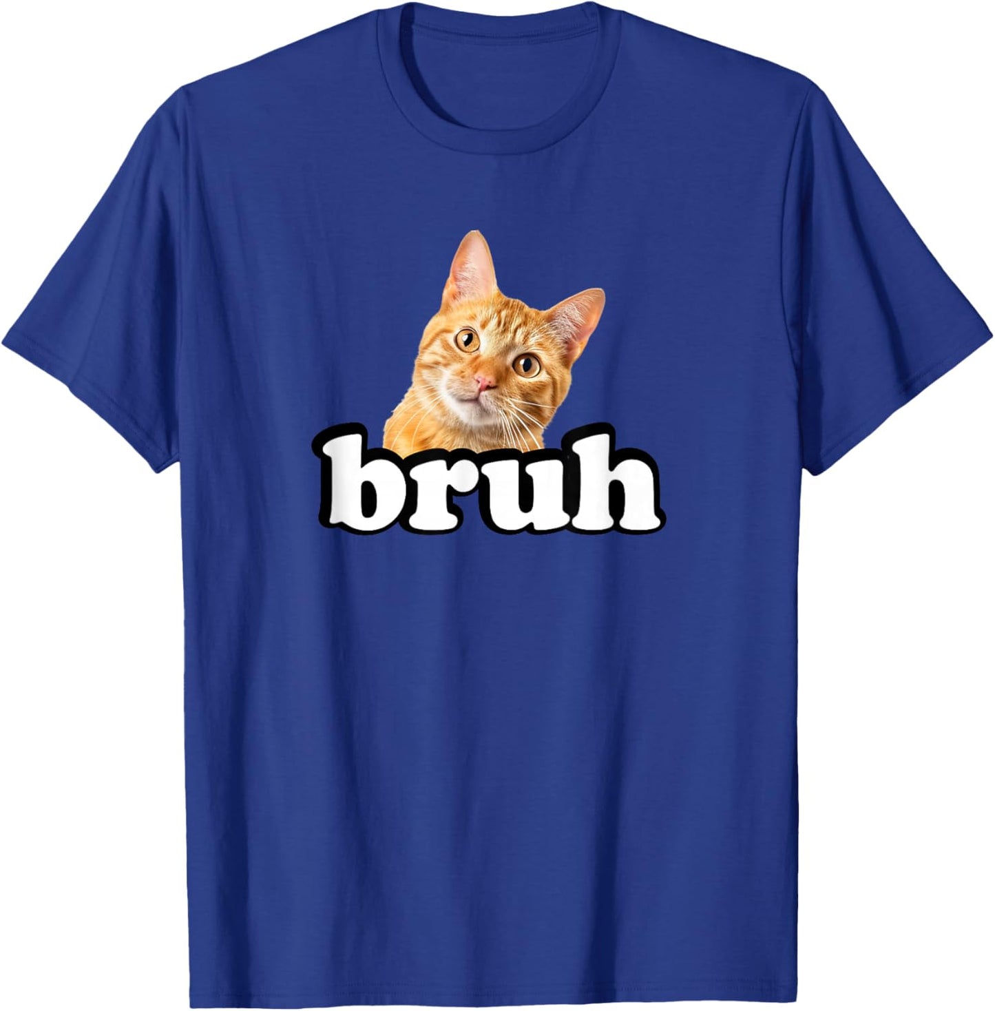 Cute Kids & Bruh Orange Tabby Cat Lover T-Shirt - T-Shirt | Royal