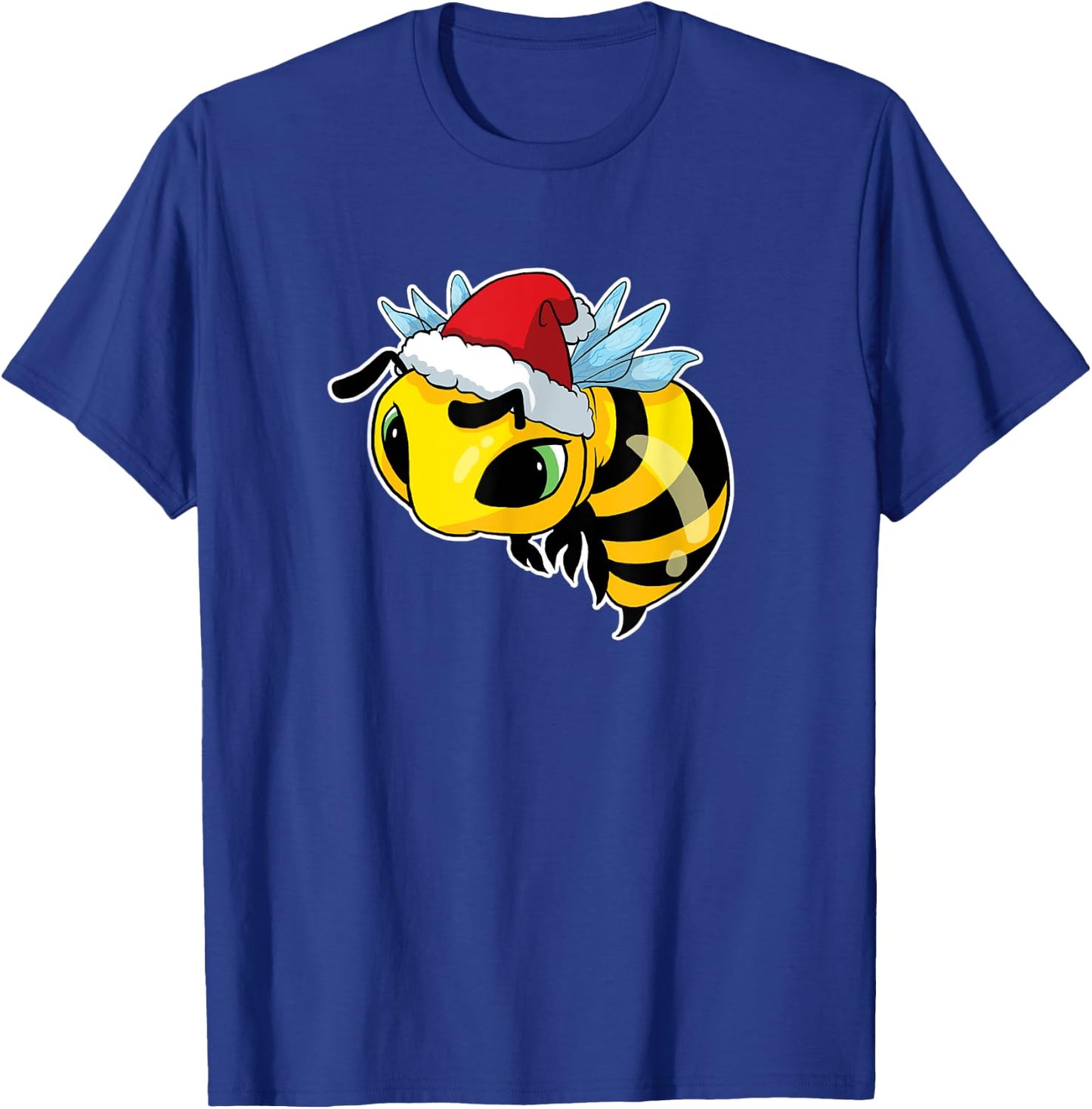Christmas Bee Santa Clause Hornet Lover Beekeeper T-Shirt - T-Shirt | Royal