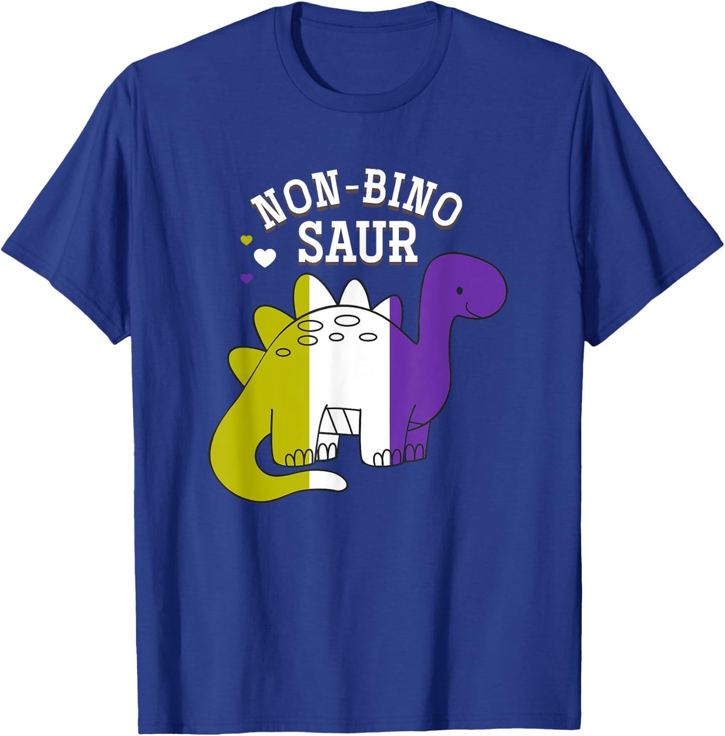 Non Binosaur Non Binary T-Shirt - T-Shirt | Royal