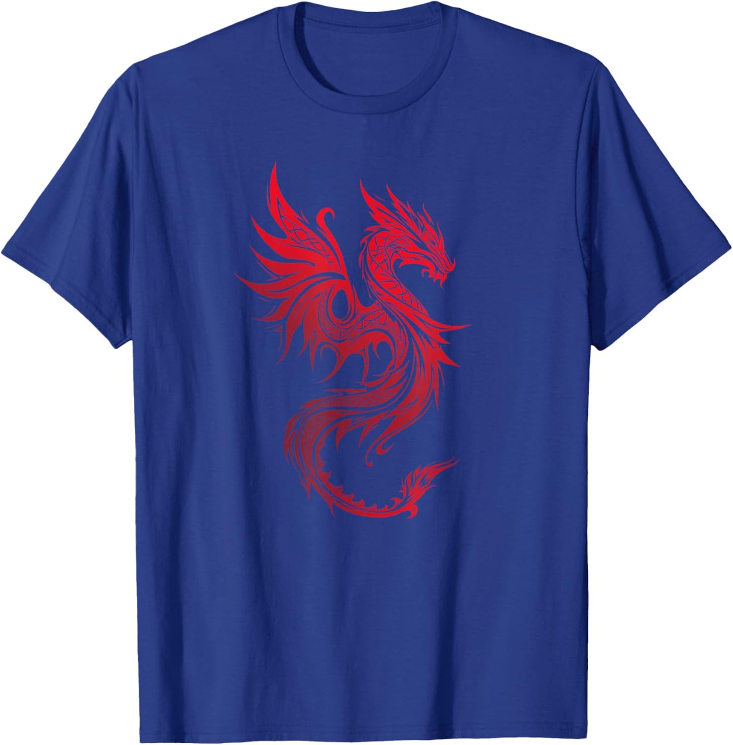 Beautiful Celtic Tribal Dragon Fantasy Art T-Shirt - T-Shirt | Royal