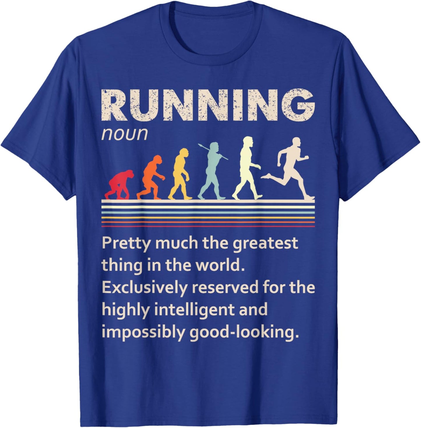 Running Evolution Funny Definition For Runners Love To Run T-Shirt - T-Shirt | Royal