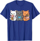 Anime Boba Tea Bubble Tea Gaming Gamer Ramen Cat Small T-Shirt - T-Shirt | Royal