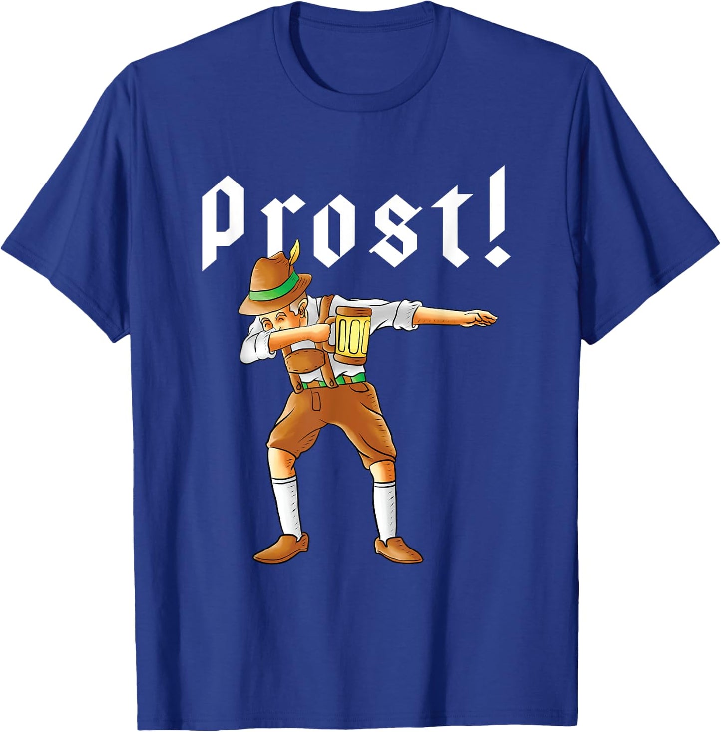 Dabbing German With Beer & Lederhosen Dab Dance Oktoberfest T-Shirt - T-Shirt | Royal
