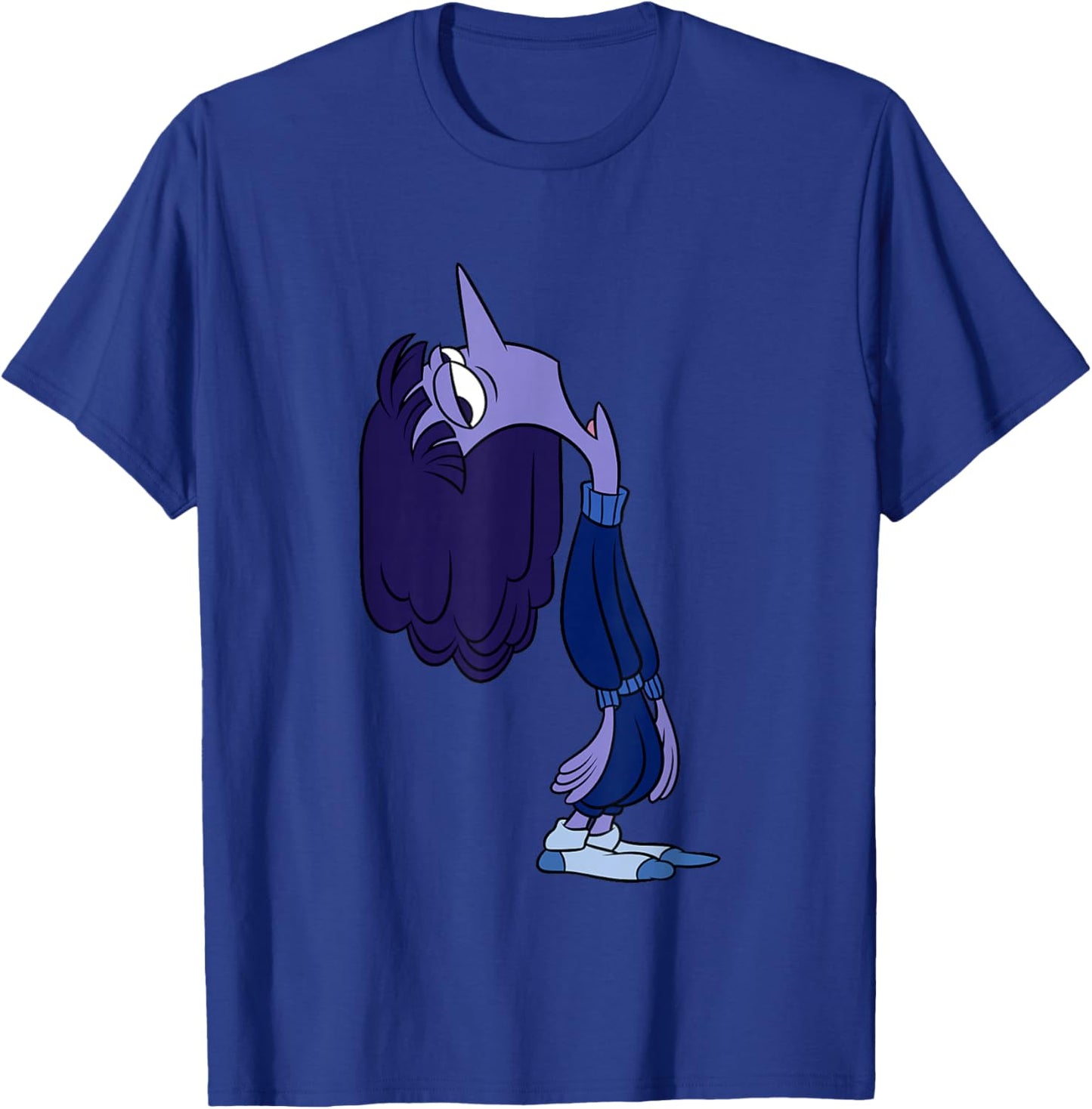 Disney Pixar Inside Out 2 Ennui Laziness Big Chest Portrait T-Shirt - T-Shirt | Royal