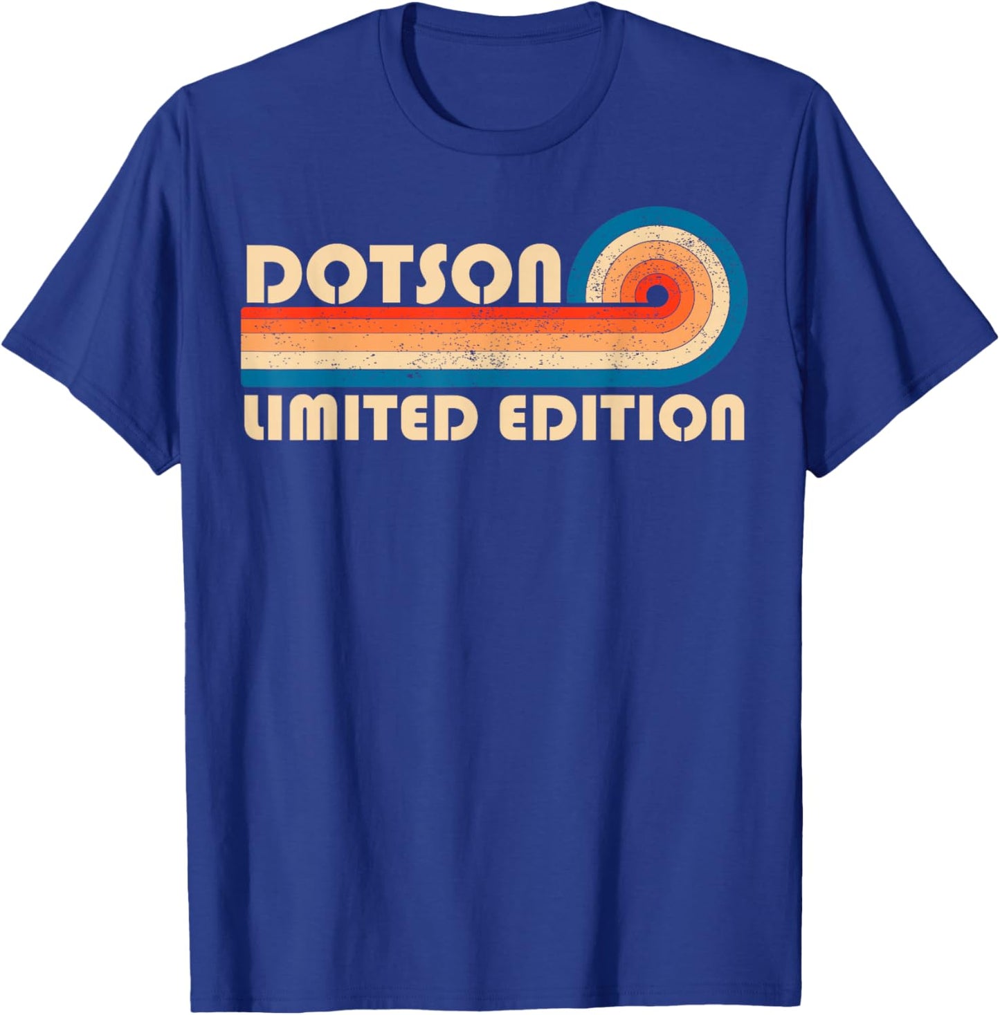 DOTSON Surname Retro Vintage 80s 90s Birthday Reunion T-Shirt - T-Shirt | Royal