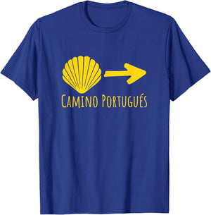 Buen Camino Portugues Portugal Way Tops, , Gear & Items T-Shirt - T-Shirt | Royal