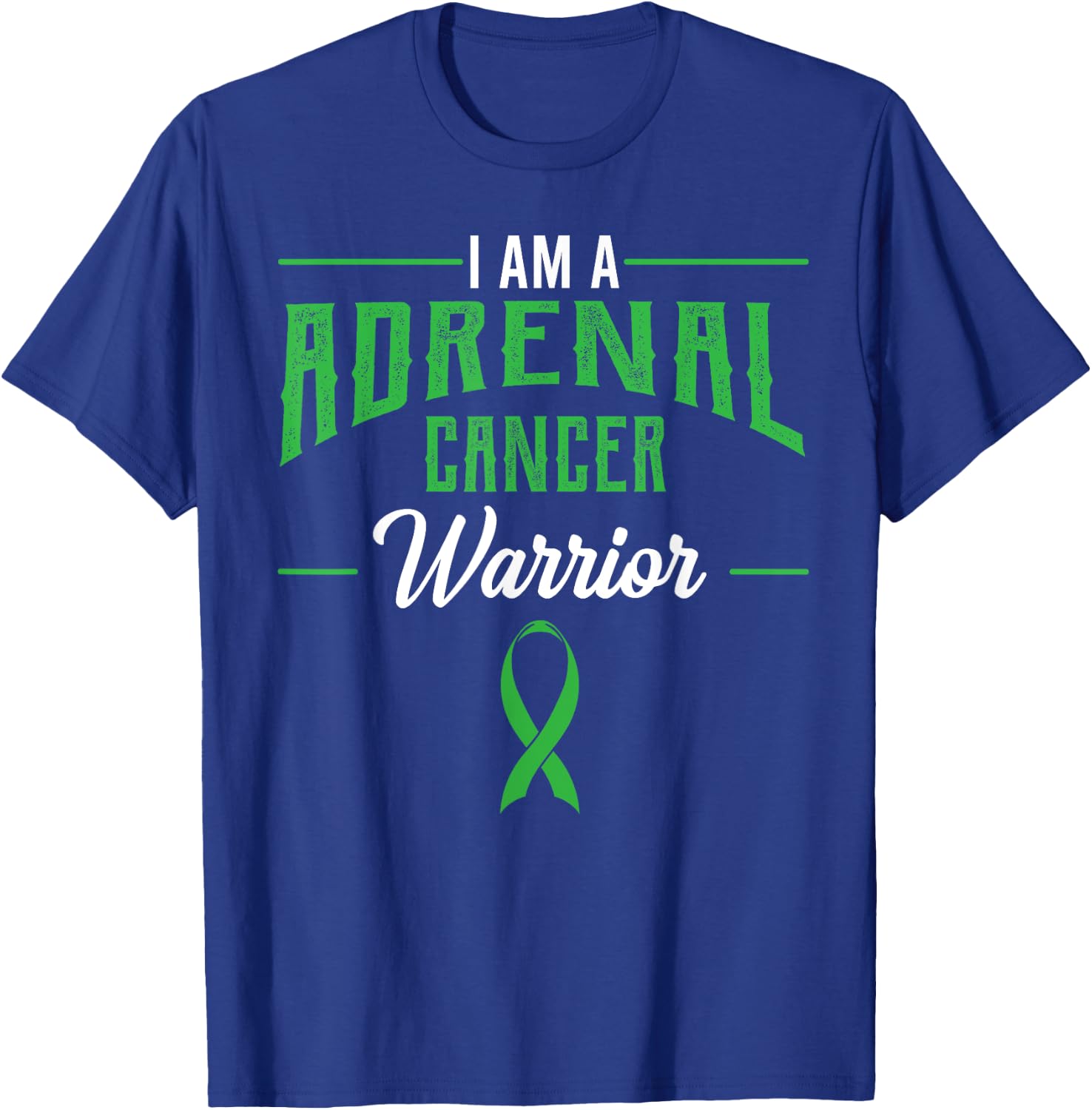 Adrenal Cancer Awareness Adrenal Cortical Carcinoma Gift T-Shirt - T-Shirt | Royal