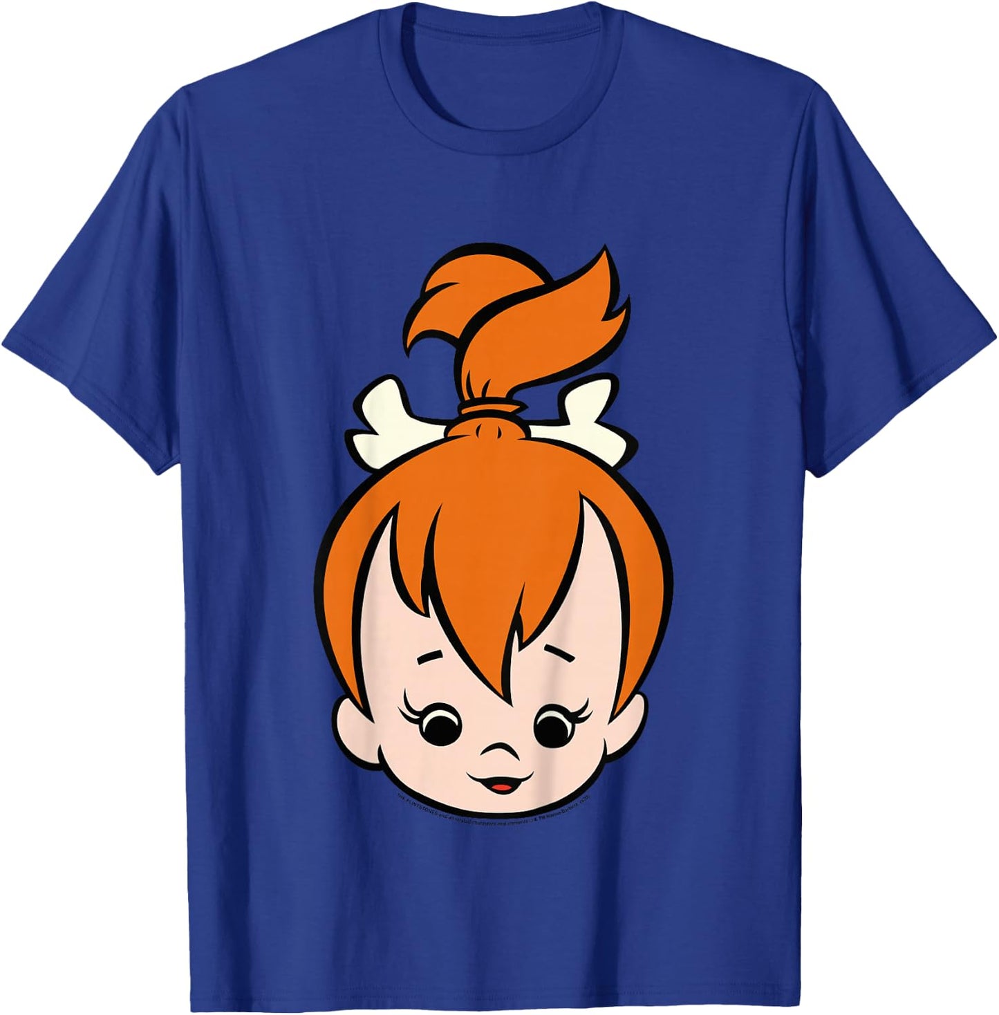 Kids The Flintstones Pebbles Big Face T-Shirt - T-Shirt | Royal