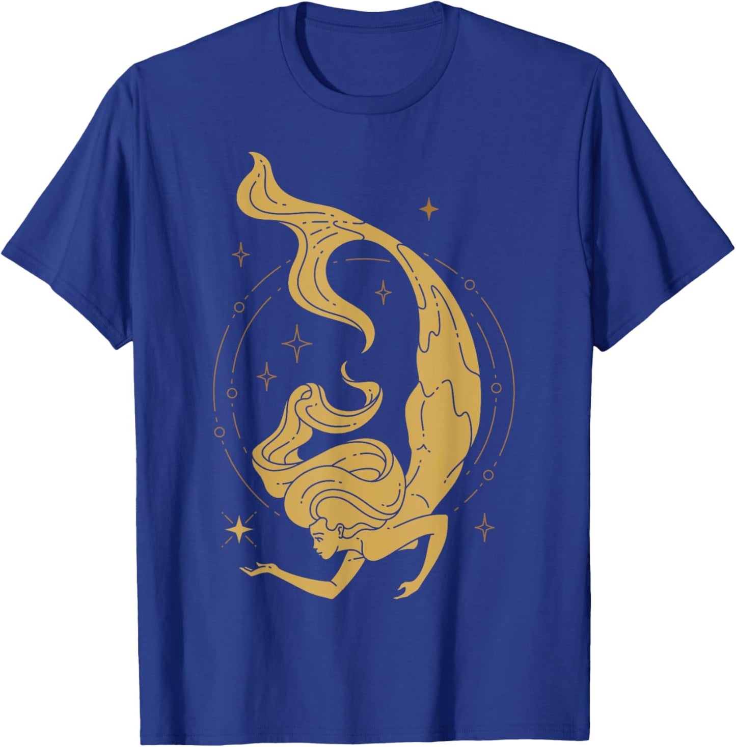 Fairy Tale Mermaid Tarot Cards Beautiful Mermaid Star Power T-Shirt - T-Shirt | Royal