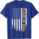 Class of 2024 graduation us vintage flag T-Shirt - T-Shirt | Royal