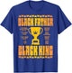 Fathers Day Black Father King Trophy African Dad Papa Daddy T-Shirt - T-Shirt | Royal