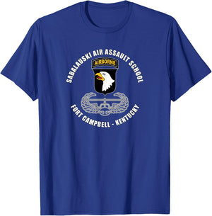 Sabalauski Air Assault School Fort Campbell Kentucky Veteran T-Shirt - T-Shirt | Royal