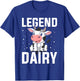 Cow - Legendairy - Cow Print - Pun T-Shirt - T-Shirt | Royal